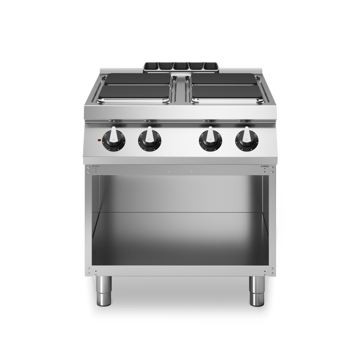 Електрически котлон с 4 квадратни плочи и отворена база R70/80PCEQ/A Modular professional